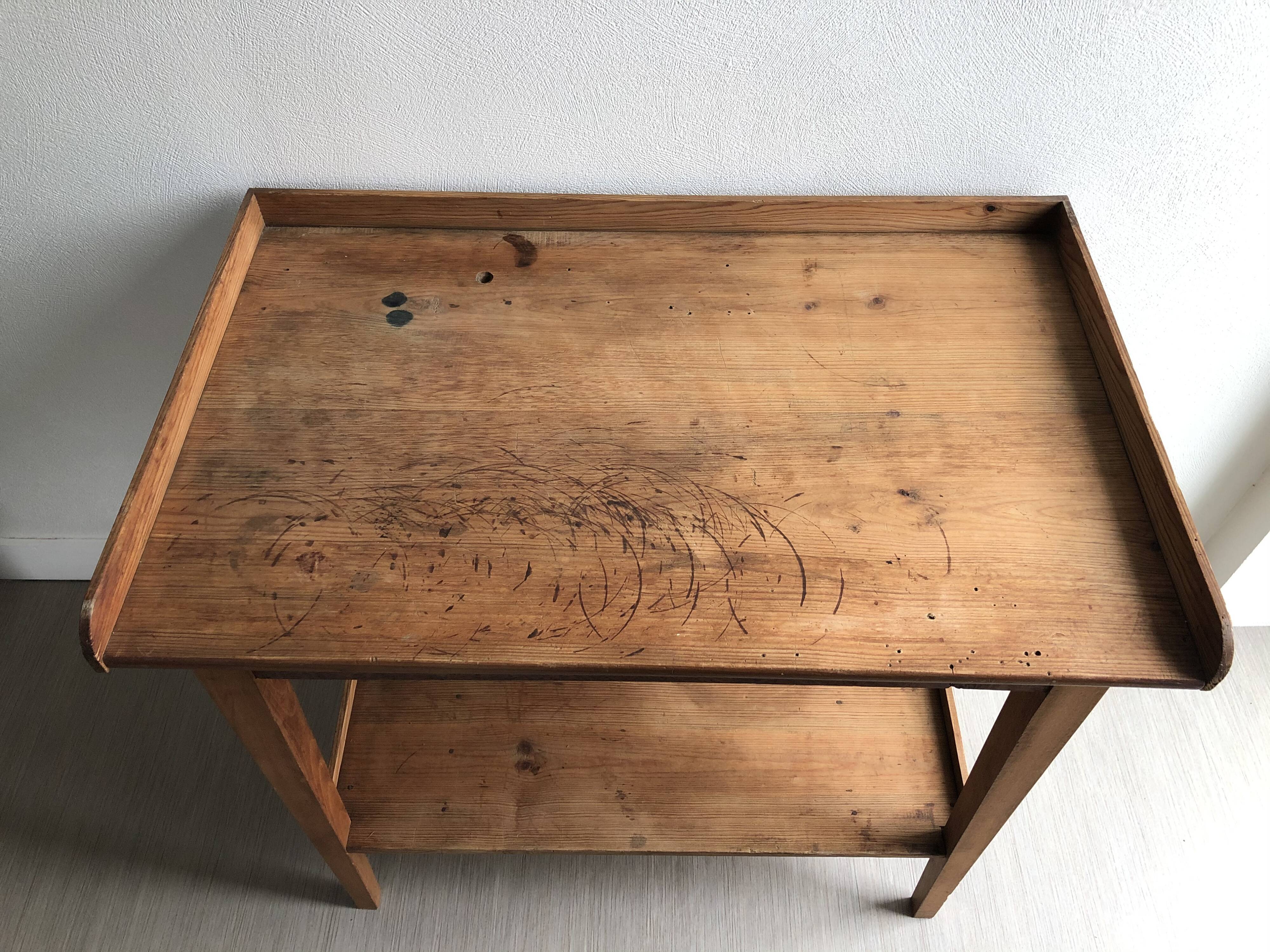 Wooden side table