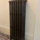 Old cast iron radiator renovated