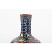 Pair of cloisonné bronze vases, china, xixth century