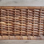 Grand tiroir panier osier rotin vintage ancien