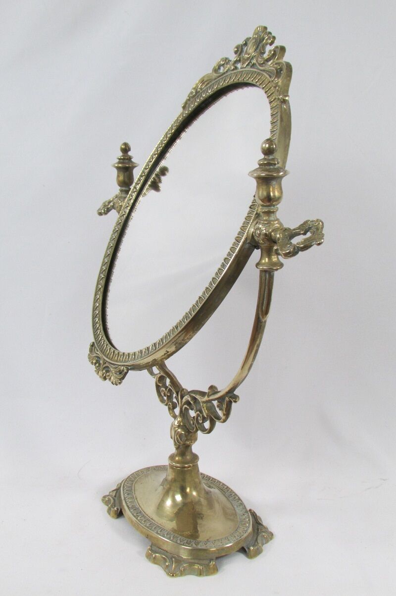 Table psyche, bronze tilting mirror