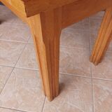 Vintage table in solid white oak