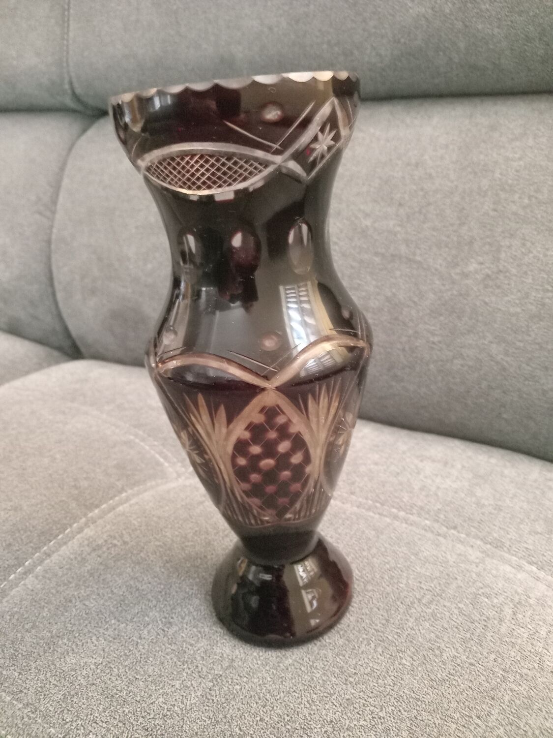 Vintage Bohemian Crystal Vase