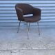 Fauteuil conférence en tweed 1970