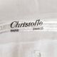 Christofle oyster or dessert forks, ribbon pattern, silver