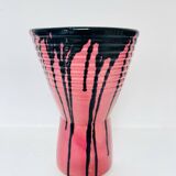 Large pink Art Ceram vase, circa 1970