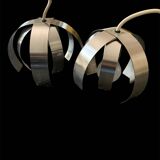Chrome pendant light from the 70s