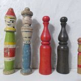 Old wooden bowling game