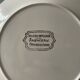 Set of 10 flat plates Terre de Fer Faïence d'Onnaing, model Roses-Mousses
