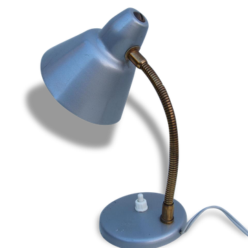 Lampe de bureau en métal grise