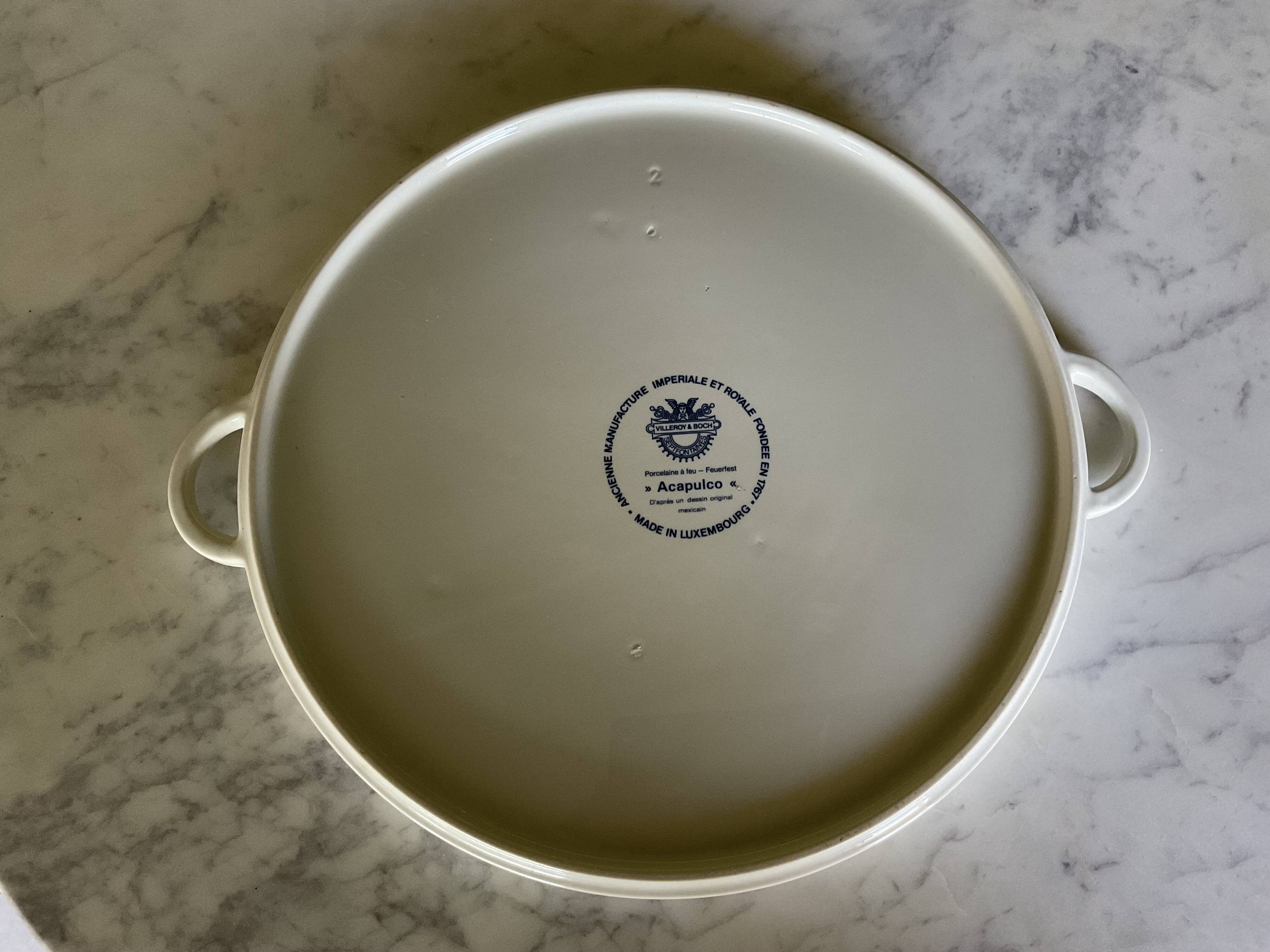 Tart dish. Acapulco. Villeroy and Boch. Vintage.