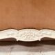Louis XV style bed in patinated hornbeam, 20th century.