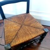 Chaise prie dieu en bois noirci xixème siècle