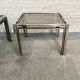 Paire de tables d’appoint Romeo Rega chrome & laiton