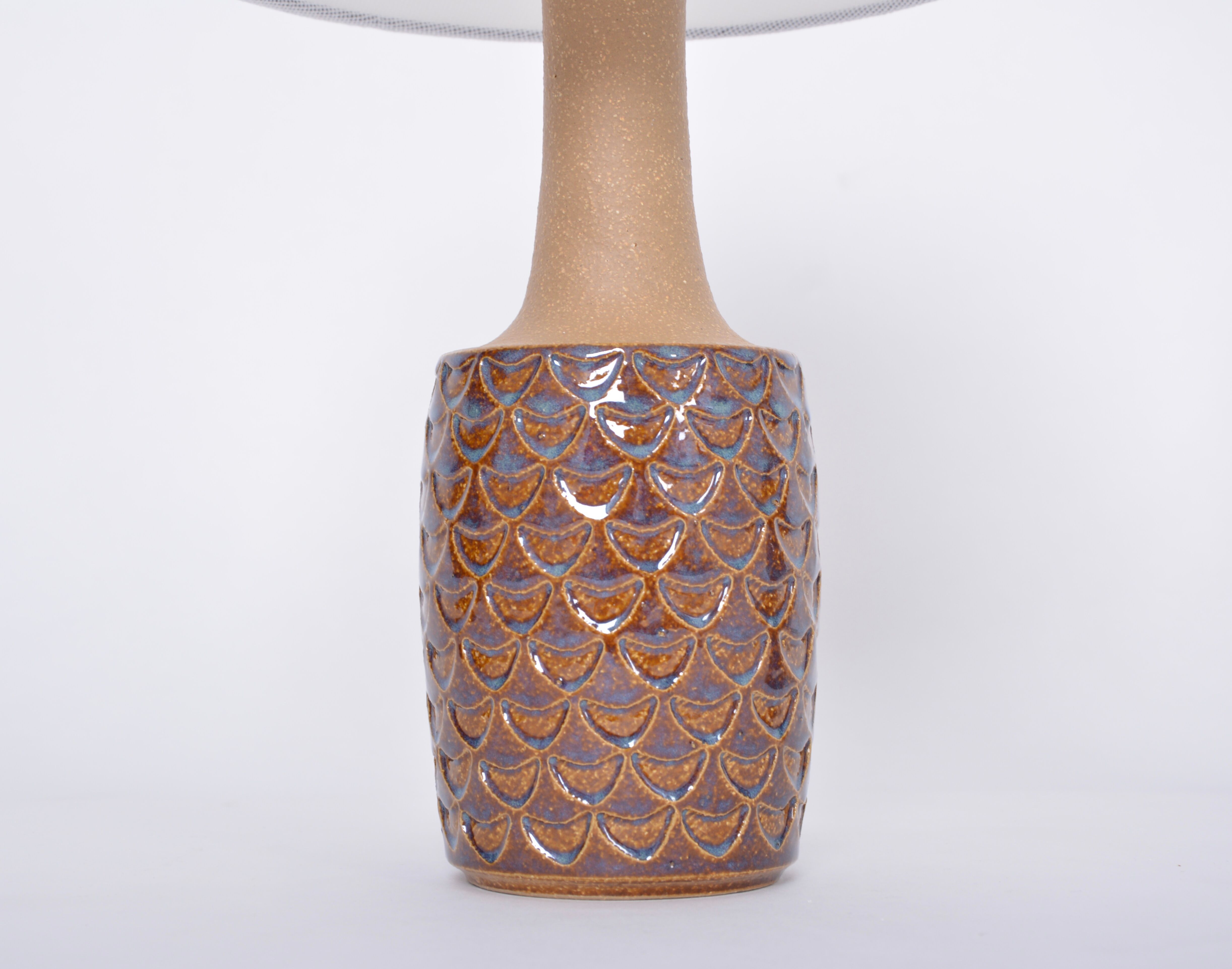 Pair of Mid-Century Handmade Stoneware table lamps model 3001 by Einar Johansen for Soholm