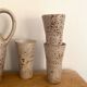 Speckled stoneware orangeade service signed FARAH (Vallauris, 19th century)