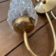 Vintage glass globe lamp
