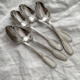 5 Ercuis silver-plated mocha teaspoons