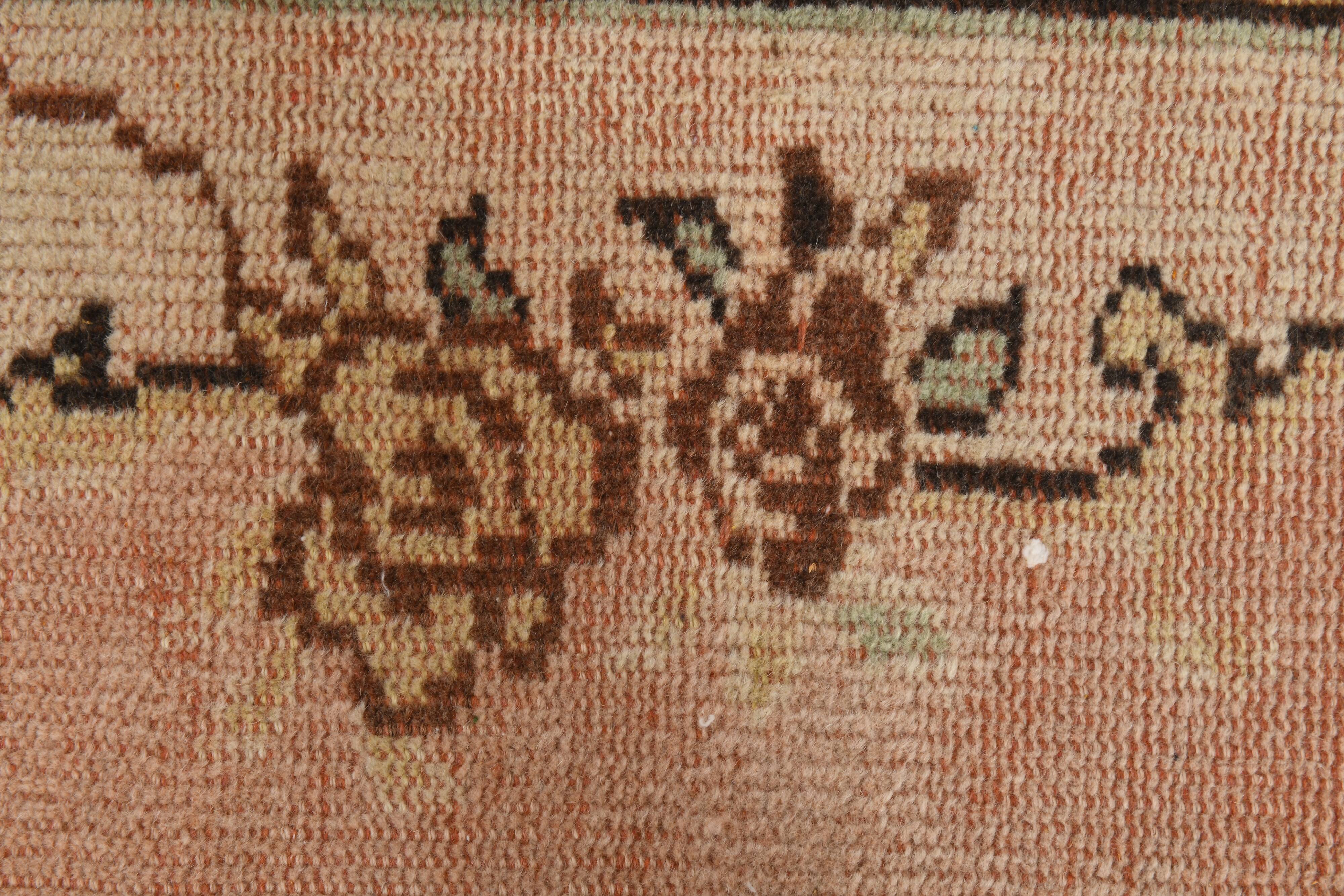 5x9 Copper Brown Oriental Persian Rug 166x273Cm