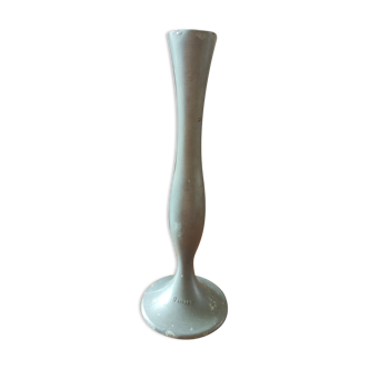 Vase soliflore métal étain damart modèle déposé art