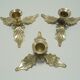 Trio of brass candle holders décor holly