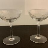7 cut crystal champagne glasses