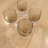 Set of 4 vintage wine glasses