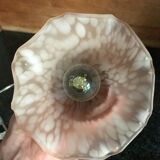 Walkman lampshade tulip glass of Clichy pink