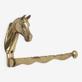 Decorative brass horse hook stable hook