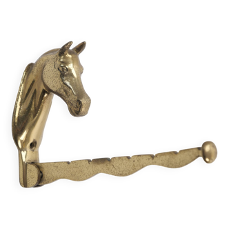 Decorative brass horse hook stable hook