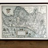 Framed Map of the Netherlands from the Theatrum Orbis Terrarum by Abraham Ortelius (1570)