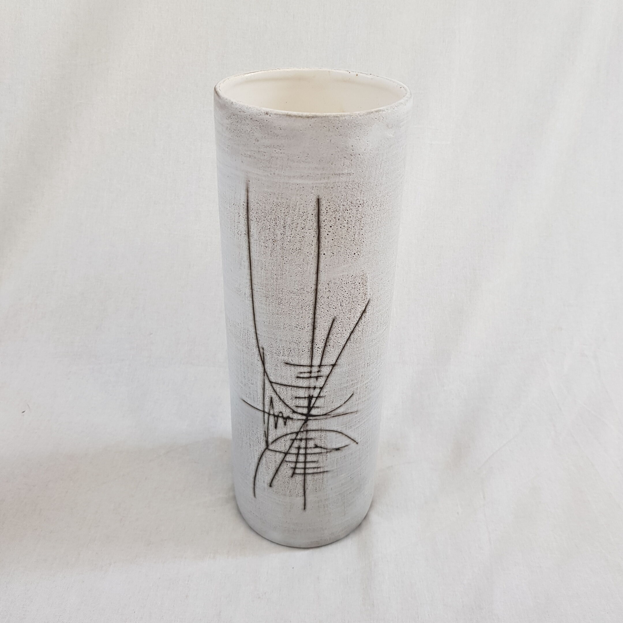 Vase roller Henri Cimal Vallauris ceramics