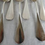 12 Silver-plated metal teaspoons 18 grs, Uniplat model