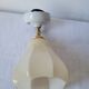 Art Deco wall lamp in porcelain and opaline