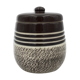 Lucien Brisdoux Enamelled sandstone covered pot with incised decoration, signed and numbered - 1940s-1950s