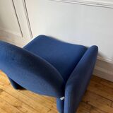 Vintage 70s wool fireside chair
