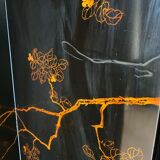 Lacquer screen 1900 4 leaves china tops