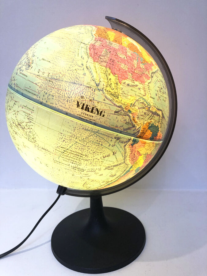 Scandinavian Luminous Globe Viking 1970