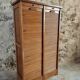Antique filing cabinet with curtains – 1920s/30s – Beech