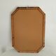 Vintage octagonal white lacquered mirror