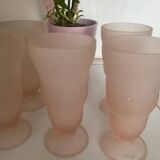 Set of 5 glasses for smoothies/cocktails or ice cream.