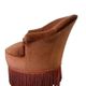 Vintage pink armchair / one seat / fringed armchair
