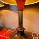 Lampes années 70 bois métal vinyle (X2)