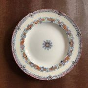 6 old English dessert plates, Wedgwood Bone, Australian model, early 20th century