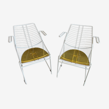 Paire de fauteuil modèle « net 097 » par Francesco Geraci