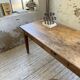Pine and oak + walnut farmhouse table 1950