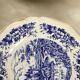 Twelve vintage flat plates Sarreguemines Model Castle