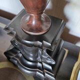 Antique Vases In Griotte Marble And Black Marble, Grand Tour, 19th Century