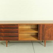 Danish Rosewood & Teak Sideboard By Ib Kofod Larsen For Fredericia Møbelfabrik 1950's