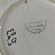 Henriot Quimper plate – pheasant motif – scalloped edge – F14 decoration